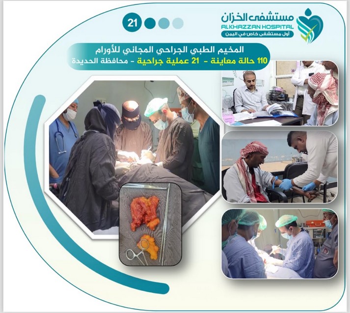 المخيم الطبي الجراحي المجاني للأورام — محافظة الحديدة